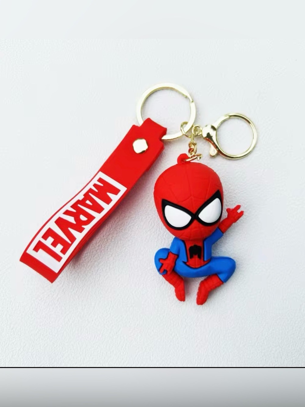 Marvel Spider-Man Red & Blue Keychain Charm